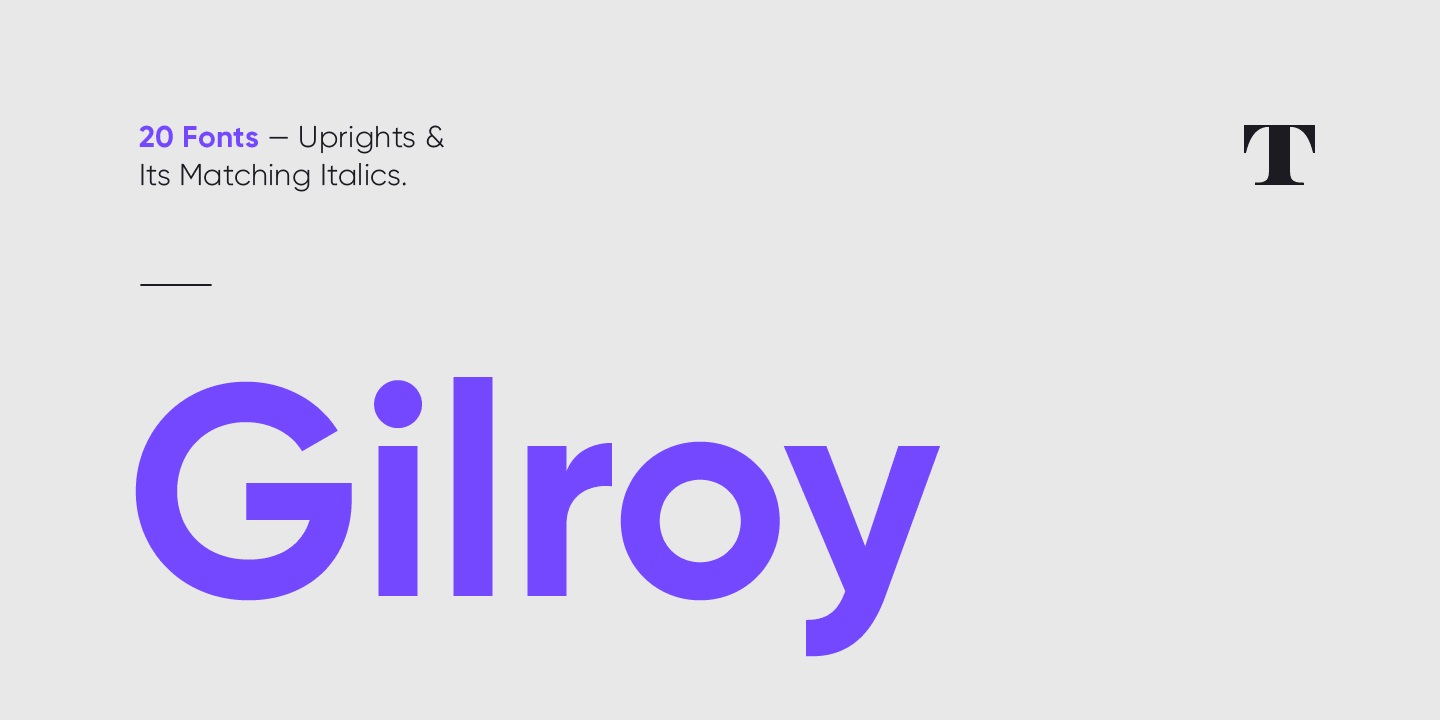 Gilroy Sans Serif Font von Radomir Tinkov